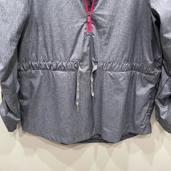 Fabletics Danielle Athletic Gray Pullover Jacket - Size: Large - Picture 9 of 11